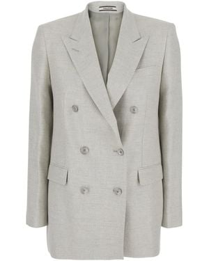 Tagliatore Jasmine Silk Wool - Gray