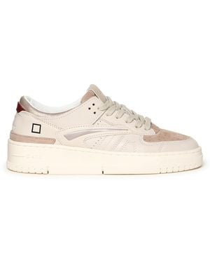 Date Torneo Shiny Leather Sneakers - Natural