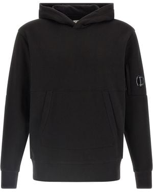 C.P. Company Diagonal Raised Hoodie - Black