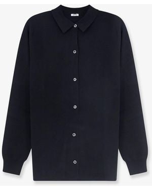 Aspesi Virgin Wool Cardigan - Blue
