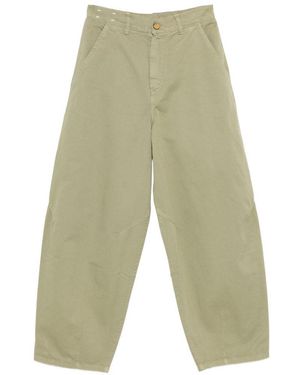 Alysi Barrel Denim Jeans - White