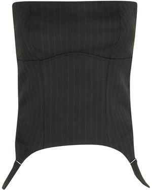 MISBHV Strapless Corset Top - Black