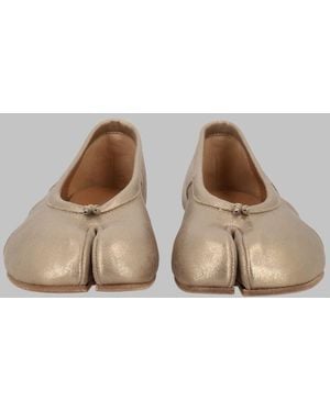 Maison Margiela Ballerina Tabi Leather Shoe - Brown