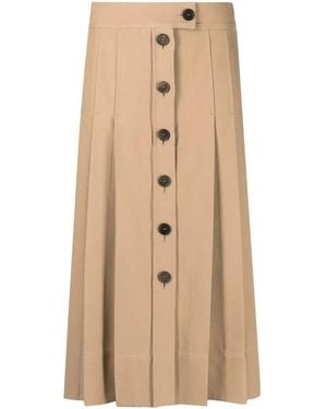 Ferragamo Midi Skirts - Natural
