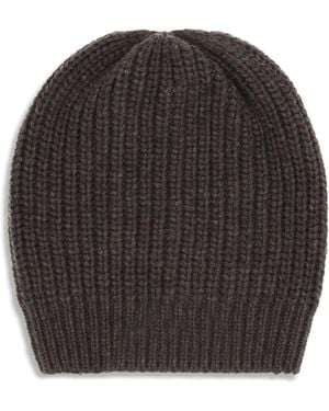 Brunello Cucinelli Cashmere Beanie Hat - Black