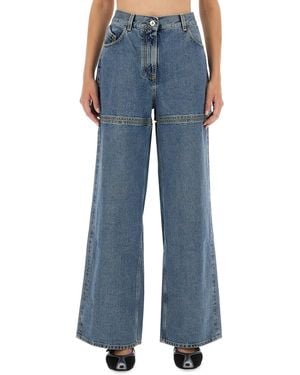 The Attico Long Denim Jeans - Blue