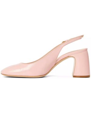 Emporio Armani Patent Leather Slingback Pumps Shoes - Pink