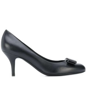 Ferragamo Carla Bow Detail Pumps - Blue