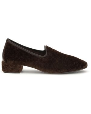Herbert Levine Suede Loafers - Black