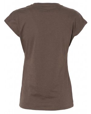 Tom Ford Chocolate-Colored Cotton Jersey Crew Neck T-Shirt With Embroidered Tf Logo - Brown