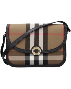 Burberry Fabric Crossbody Bag - Black