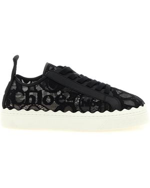 Chloé Polyamide Low Top Trainers - Black