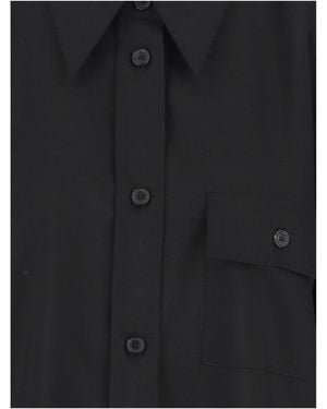 KHAITE Yatty Wool Top Shirt - Black