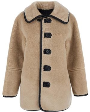 Low Classic Jacket With Reversible Design - Natural