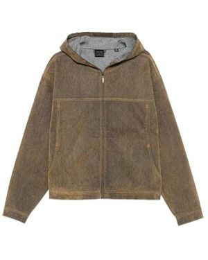 Daily Paper Acid-Wash Hooded Jacket - Green