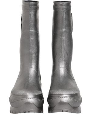 Dolce & Gabbana Chunky Sole Rubber Boots - Grey