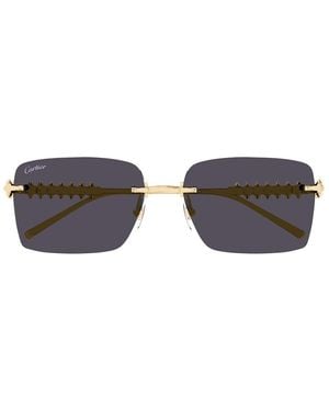 Cartier Cartier Ct0545S Clash De Cartier 002 Smoke Sunglasses - Brown