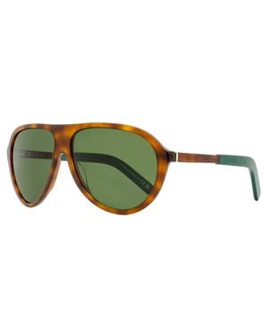 Moncler Roque Pilot Sunglasses Ml0289 52N Havana- 62Mm Plastic (Acetate) - Green