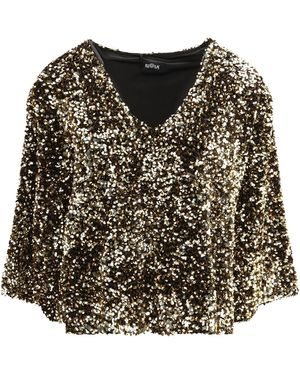 Ella Sequined Blouse - Black