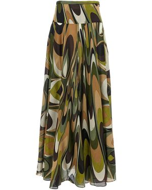 PUCCI Wave Skirt - Green