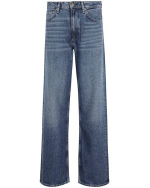 Rag & Bone Shea High Rise Relaxed Straight Full Lenght - Blue