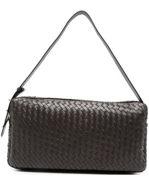 Elleme Trousse Woven Tote Bag Leather - Black