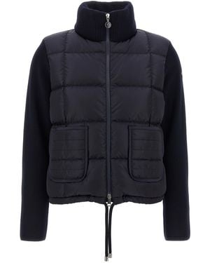 Moncler Padded Cardigan - Blue