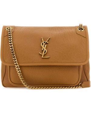 Saint Laurent Camel Leather Medium Niki Shoulder Bag - Brown