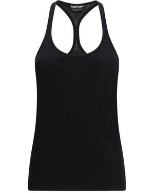 Tom Ford Silk Tank Tops - Black