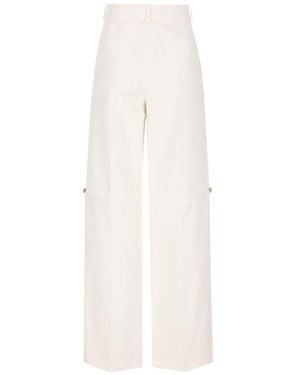 Fendi Cotton Trousers - White