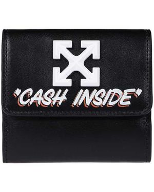 【美品】Off-White Leather Wallet Off White | Bifold Wallet | Slim, Leather, RFID-Protected