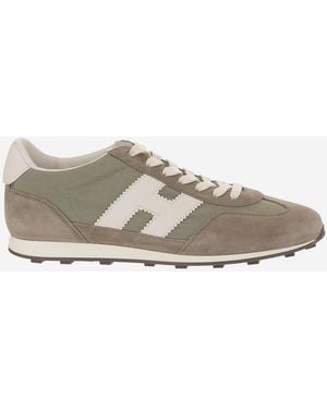 Hogan Suede And Mesh Sneakers, Leather Sneakers - Gray