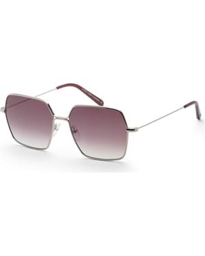 Garrett Leight Meadow 56Mm Silverr Barolo Sunglasses 4067-56-Sv-Barwmng - Purple