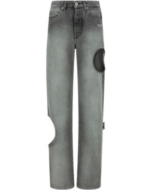 Off-White c/o Virgil Abloh Spray New Meteor Jeans - Grey