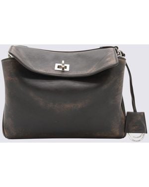 Balenciaga Dark Leather Rodeo Small Shoulder Bag - Black