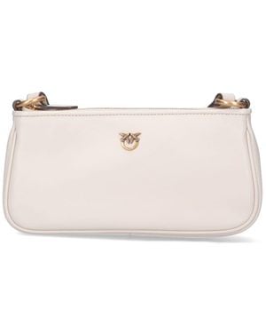 Pinko Mini Shoulder Bag - Natural