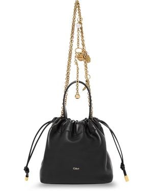 Chloé Icons Mini Leather Crossbody Bag - Black