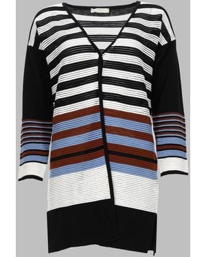 Beatrice B. Cardigan Cotton Nylon Sweaters - Multicolor