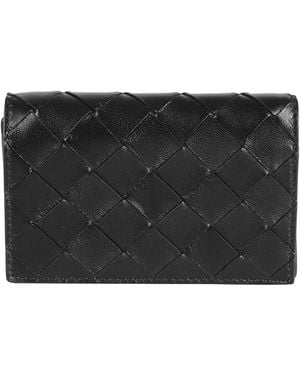 Bottega Veneta Intrecciato Wallet - Black