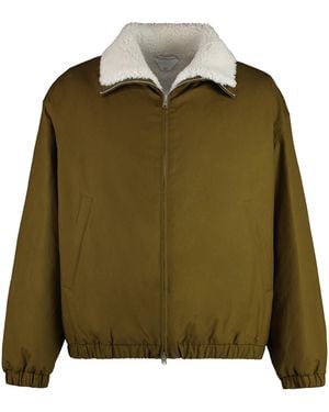 Bottega Veneta Jacket Zippered Cotton Lamb Raincoats - Green