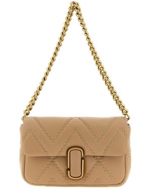 Marc Jacobs The Quilted Leather J Marc Shoulder Bag - Natural