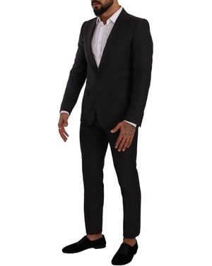 Dolce & Gabbana Elegant Wool Martini Suit - Black