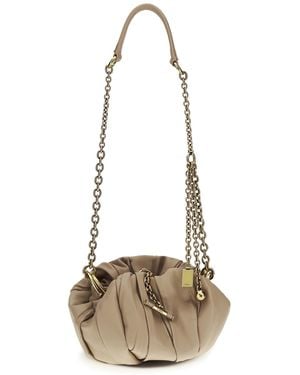 Chloé Plissé Shoulder Bag - White