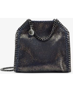 Stella McCartney Falabella Tiny Shiny Shaggy Deer Crossbody Bag - Black
