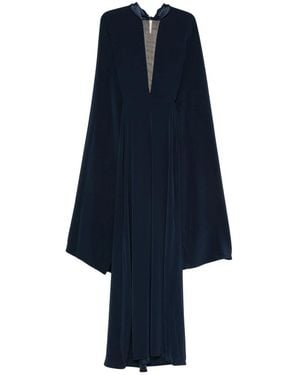 Stephane Rolland V-Neck Maxi Dress - Blue