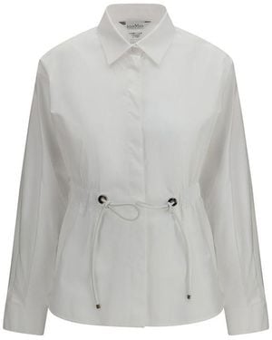 Max Mara Cotton Dress Shirt - Gray