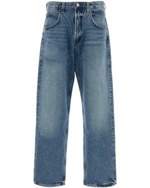Agolde Straight-Leg Denim Jeans - Blue