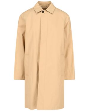 Burberry York Coat - Natural