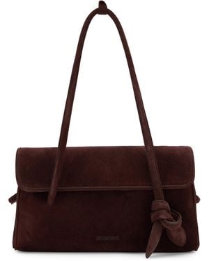 Jacquemus Shoulder Bag The Tourism Long Leather Medium Calfskin - Purple