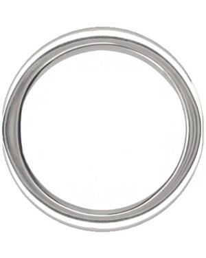 Maison Margiela Logo Ring Rings - Metallic